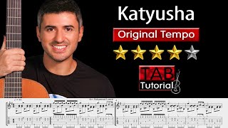 katyusha  Fingerstyle Guitar Tutorial  Sheet amp Tab [upl. by Esela718]