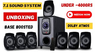 Zebronics 71 home theatre under 4000rs Zebronics bt701rucf 71 review [upl. by Acsehcnarf968]