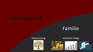 Familienrecht 8  Familie und Verwandtschaft [upl. by Haseena]