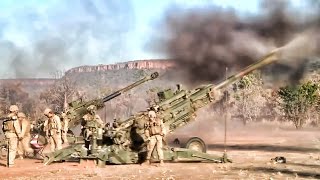 US Marines Artillery Battery • Talisman Sabre [upl. by Osmen]