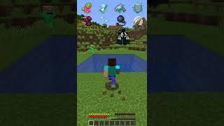 Water Through vs Helping Effects meme shorts minecraft [upl. by Htelimay]