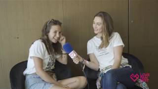 Dominique ProvostChalkley and Kat Barrell  LOVE Fan Fest 2019 Interview [upl. by Ahsaenat]