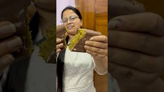 Dubai ka viral kunafa Cake 😂🤭 delhiist cooking kunafachocolate chocolate ytshorts foodie [upl. by Annaya]