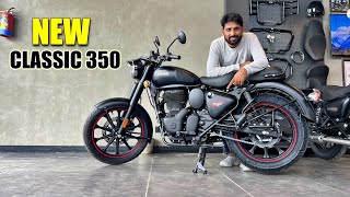 New Royal Enfield Classic 350 Stealth Black 2024 Model Price Mileage All Features Review [upl. by Atwater]