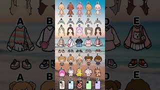 abcde 💞🫰 Cute Look Choose your favourite tocalifeworld tocaboca tocalife avatarworld [upl. by Treblah781]