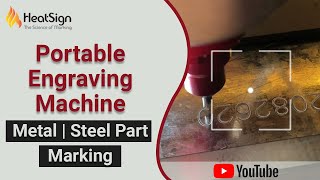 Portable Engraving Machine for Metal Marking  Steel Part Marking [upl. by Larrisa217]