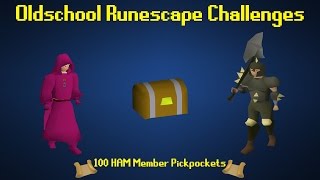 OSRS Challenges 100 HAM Member Pickpockets  Episode 58 [upl. by Aniahs85]