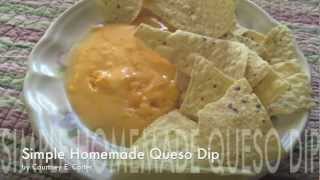 Simple Homemade Queso Dip Recipe [upl. by Laynad539]