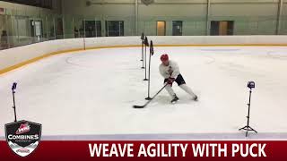 WHL Combine Weave Agility With Puck [upl. by Canon898]