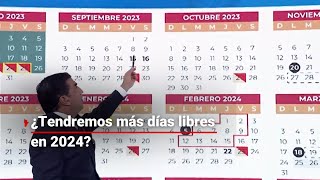 ¡NUEVO CALENDARIO ESCOLAR  ¿Cuántas vacaciones tendremos para el ciclo escolar 2023 2024 [upl. by Charmane534]