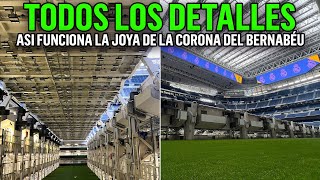 💥 MARAVILLAS de la INGENIERÍA ASÍ SE COLOCA el CÉSPED RETRÁCTIL del SANTIAGO BERNABÉU [upl. by Amiaj]