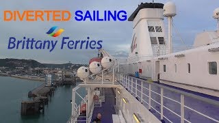 Brittany Ferries  Diverted to Cherbourg  MV Bretagne  Portsmouth to Cherbourg [upl. by Nat]