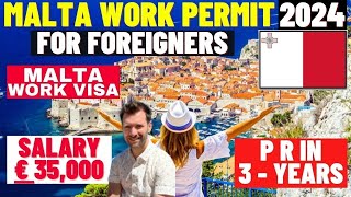 Malta Work Visa Process 2024 Types of Matal Work Permits Requirements Malta Work Permit 2024 [upl. by Cruz]