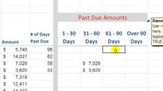 Build an Accounts Receivable Aging Report in Excel [upl. by Airebma]