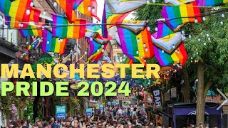 Manchester pride parade 2024 manchesterpride manchester pride pride2024 manchesterpride2024 uk [upl. by Eecyal]