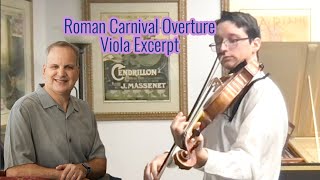 Berlioz Roman Carnival Overture viola excerpt  Marco Santistevan viola  Student of Ronald Houston [upl. by Etennaej190]