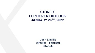 Think Wheat 2022  StoneX Fertilizer Outlook [upl. by Waylon]