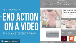 How to Apply an End Action on a Video to Advance Your Interactive Content in InDesign [upl. by Ecirp]