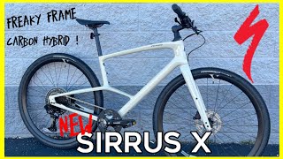 2023 specialized sirrus x  carbon hybrid bike with freaky frame [upl. by Derfiniw]