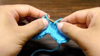 How to Knit The Make One Left Increase M1L [upl. by Hallam840]