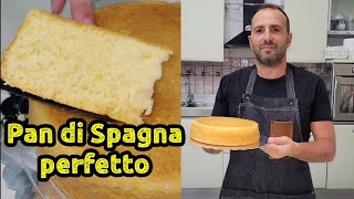 Pan di Spagna perfetto fatto in casaRicetta naturale senza lievito [upl. by Iturk]