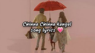 Chinna chinna kangal song lyrics  Thalapathy vijay  Goat [upl. by Aihsekal930]