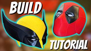 3D Printing a DeadPool amp Wolverine Mask  No Paint [upl. by Wilone]