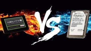 SSD vs HDD  CrystalDiskMark  OCZ Agility 4 vs 5400RPM HDD [upl. by Qahsi584]