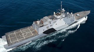 USS Freedom LCS 1 is the lead ship of the littoral combat ship built by the Lockheed Martin consort [upl. by Selle266]