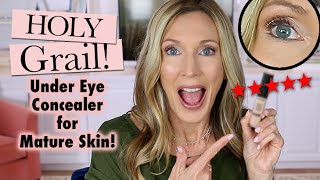 The BEST Undereye CONCEALER for MATURE Skin Tested on 59 Year Old [upl. by Jordanson]