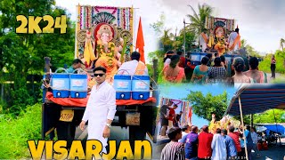 Ganpati Bappa visarjan 2k24 🥹NavsariAbrama🫨4K video 🔥🌅🥳👀💗 [upl. by Lasorella237]