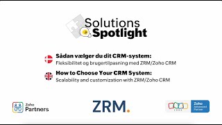 How to Choose Your CRM  ZRM  Zoho PSS Ep 1 DK Audio [upl. by Munafo]