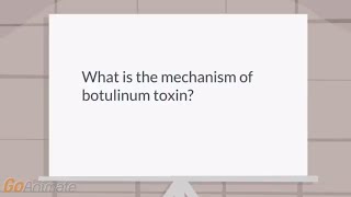 What is the mechanism of botulinum toxin [upl. by Goodwin]