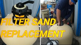 How to Change the Sand in a Pool Sand Filter How to Replace Sand in a Pentair Sand Filter [upl. by Vally259]