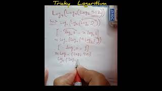 Important Logarithm solution maths shortvideo mathstricks [upl. by Etnauq]