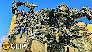 Optimus Prime vs Lockdown  Final Battle  Transformers Age of Extinction 2014 IMAX Movie Clip HD 4K [upl. by Aluino777]