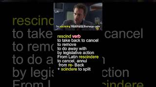 Word of the Day rescind Cinematic Tutorial vocabularylearning educational shorts [upl. by Nehr]