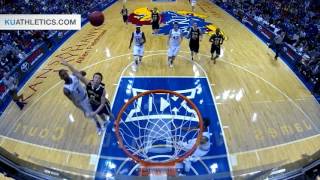 Kansas Defeats Fort Hays State 9559  Kansas Mens Basketball  111015 [upl. by Gwenora]