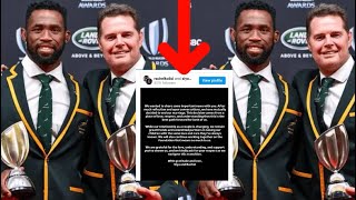 Springboks coach Rassie Erasmus supports Siya kolisi amid his divorce [upl. by Ilime]