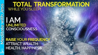 Positive Affirmations REPROGRAM WHILE YOU SLEEP Raise Your Vibration Consciousness Health Wealth [upl. by Lorien466]