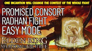 Promised Consort Radhan Cheese  How to fight Promised Consort Radhan in Easy Mode  Elden Ring DLC [upl. by Arednaxela]