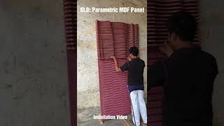 GLO Parametric MDF Panel [upl. by Eelirak842]