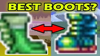 OUTDATEDTerraria 14  Which Boots Are The Best  Amphibian Boots vs Terraspark Boots [upl. by Irwin]