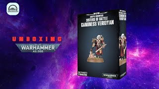 Unboxing Warhammer 40K Adepta Sororitas Canoness Veridyan Unboxing [upl. by Kant]