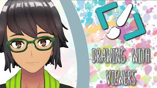 【Aggieio】Drawing with Viewers 5【Eri James  MyVT】 [upl. by Onailimixam]