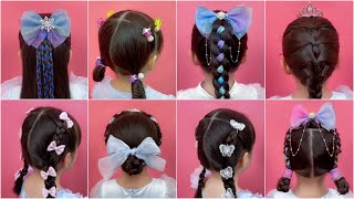 New Braided Ponytail Hairstyles with Ribbons and Clips [upl. by Shellans416]