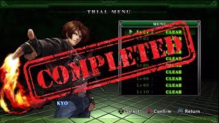 KoF XIII Kyo Kusanagi trials unedited [upl. by Anitak481]