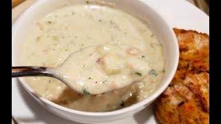 New England Clam Chowder  Easy stovetop method [upl. by Aisset439]