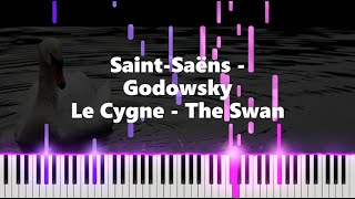 SaintSaënsGodowsky  quotLe Cygne The Swanquot  piano [upl. by Bandler]