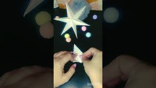 🌟Como fazer estrela de papel  Enfeite de Natal DIY🌟 [upl. by Lindo]